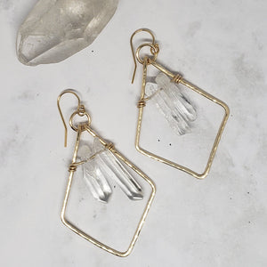 Master Manifestor Quartz Earrings